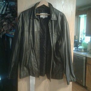 Mens leather coat